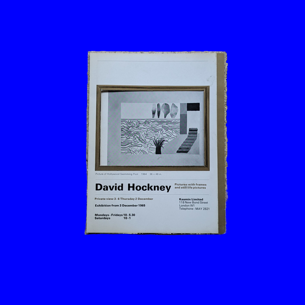 David Hockney: Invitation to December 1965 exhibition at Kasmin